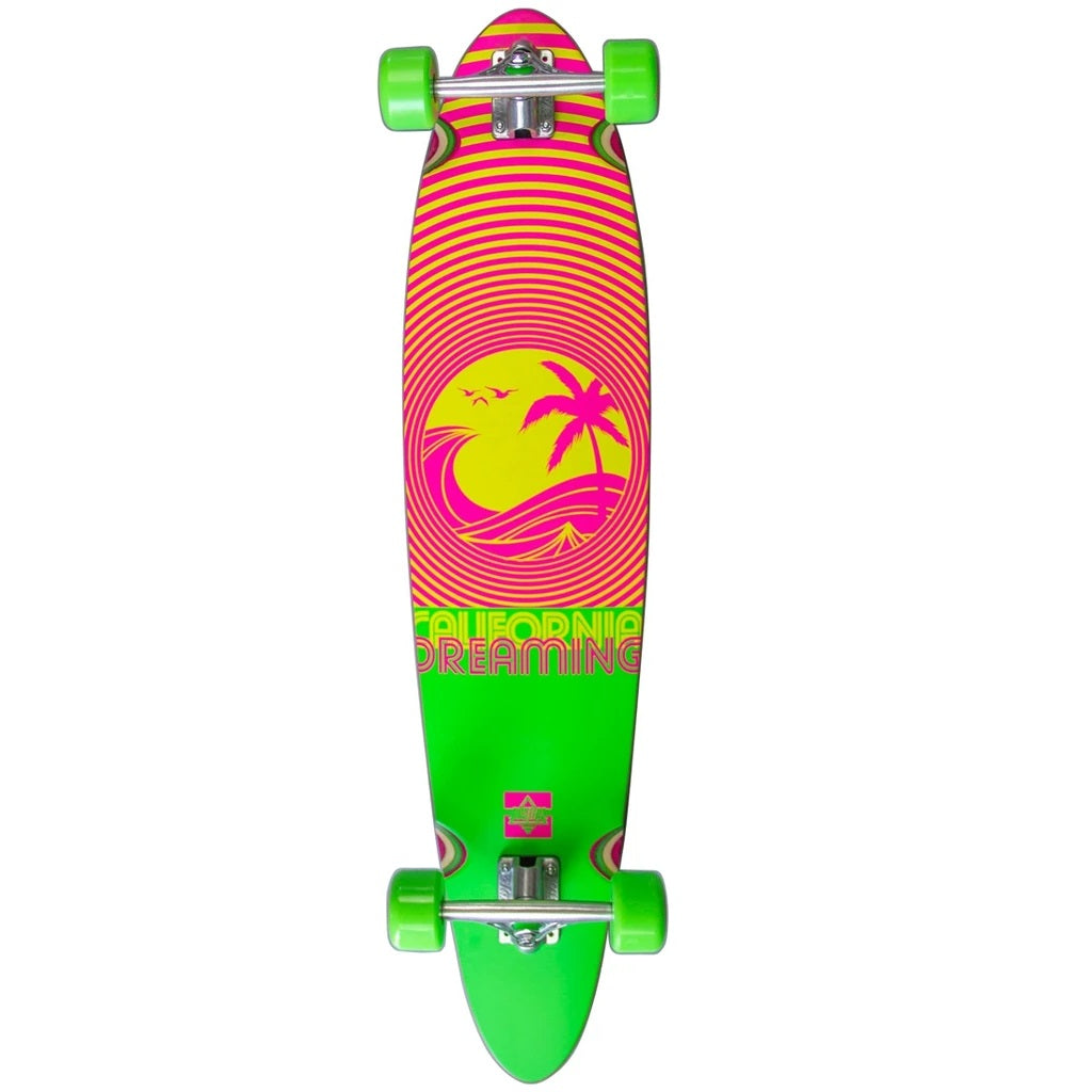 Dusters California Deaming Longboard Complete - 40″ Neon Green