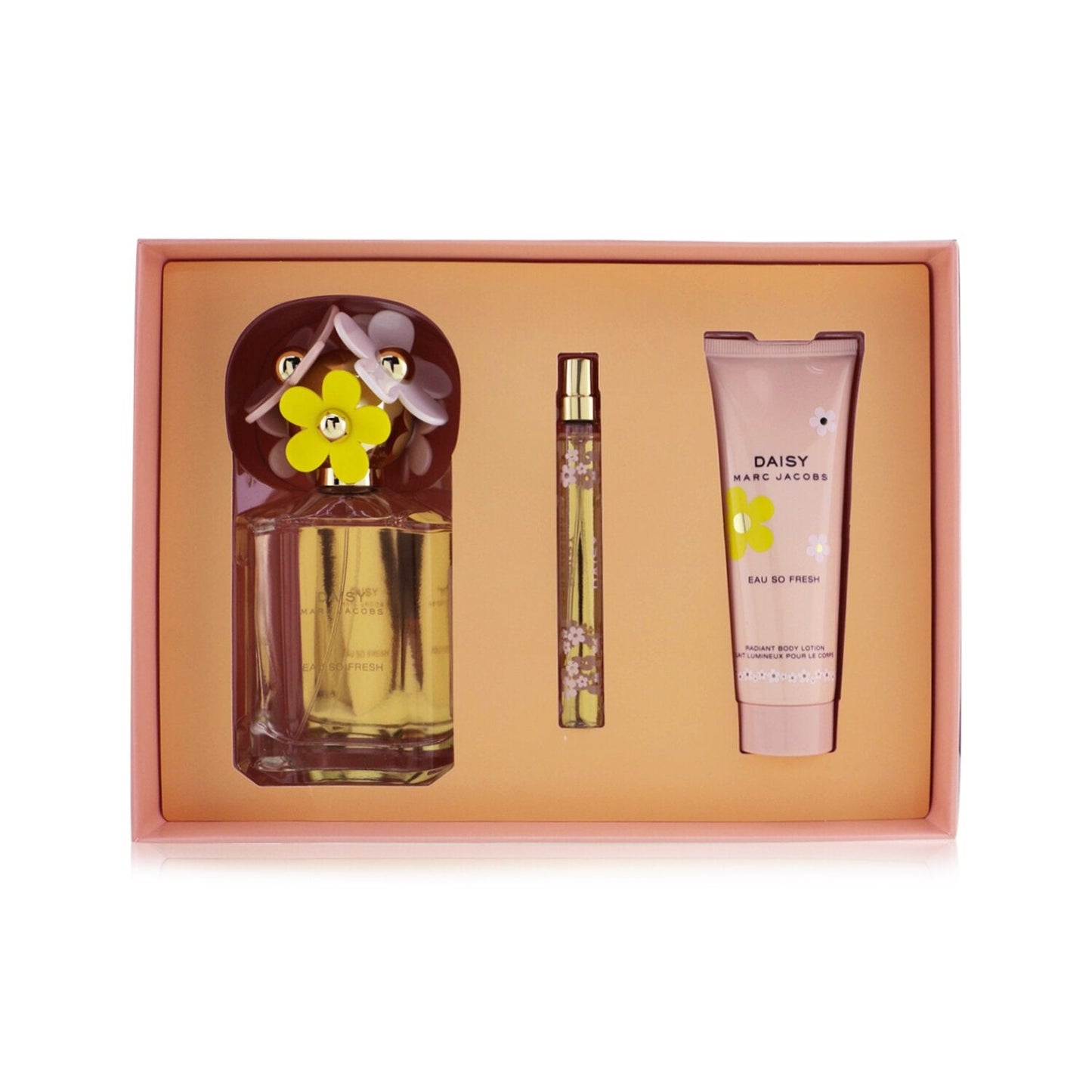 Marc Jacobs Daisy Eau So Fresh Coffret: Eau De Toilette Spray 125ml/4.2oz + Radiant Body Lotion 75ml/2.5oz + Eau De Toilette Spray 10ml/0.33oz 3pcs