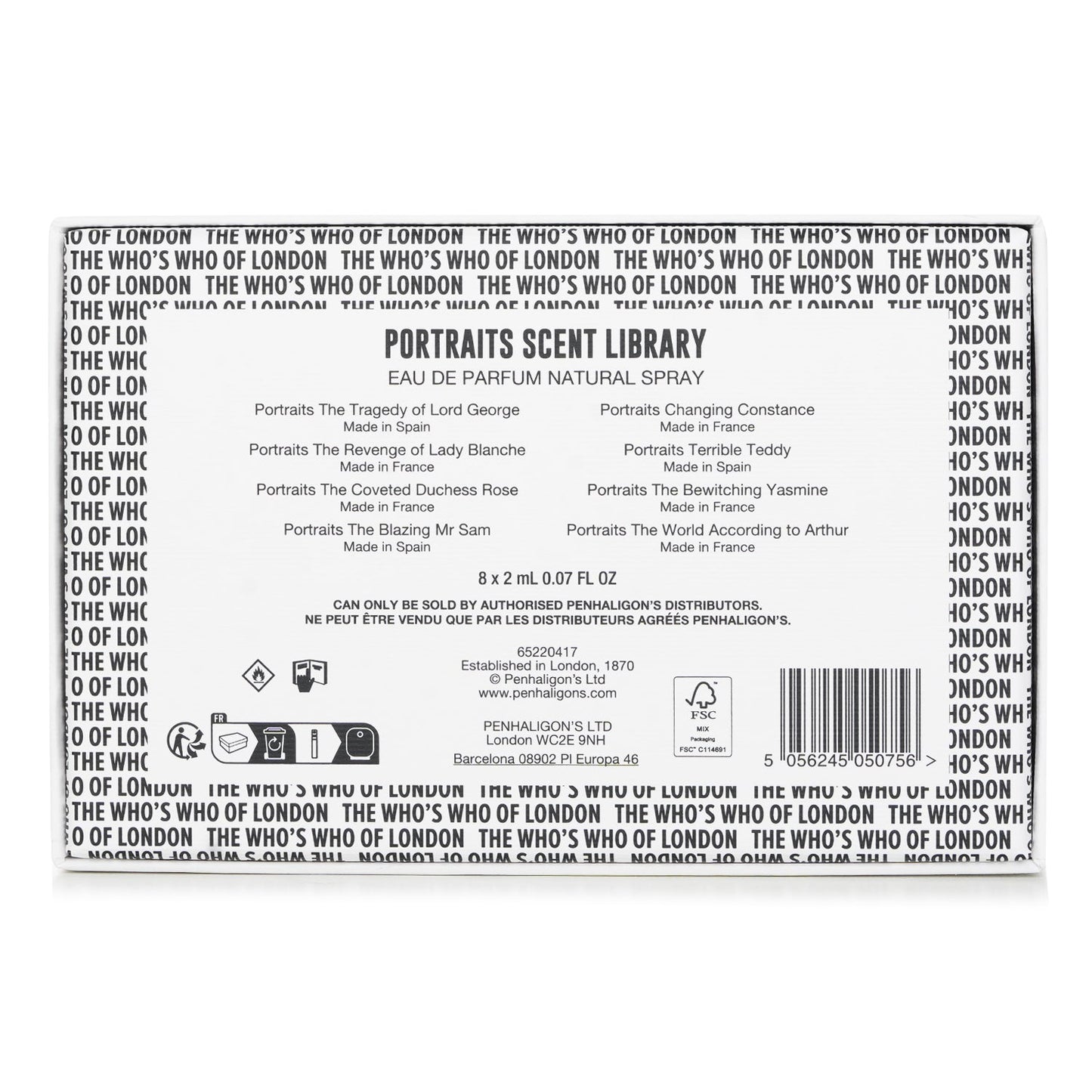 Penhaligon's Portraits Scent Library 8x2ml/0.07oz