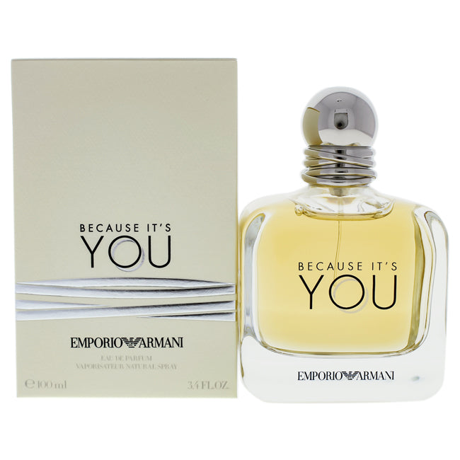 Emporio Armani Because It Is You by Giorgio Armani for Women - 3.3 oz EDP Spray