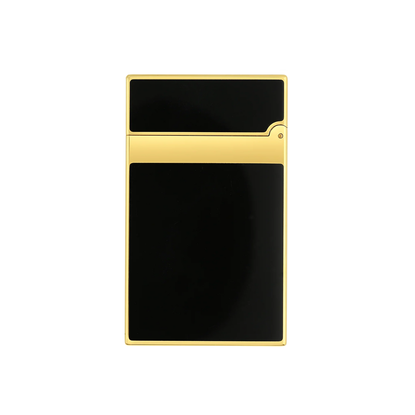 S.T. DUPONT LIGNE 2 BLACK LACQUERED GOLD LIGHTER/BRIQUET 016884