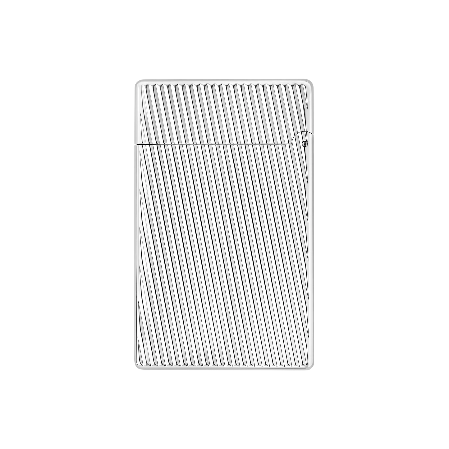 S.T. DUPONT INITIAL DIAGONAL SILVER LIGHTER/BRIQUET 020830