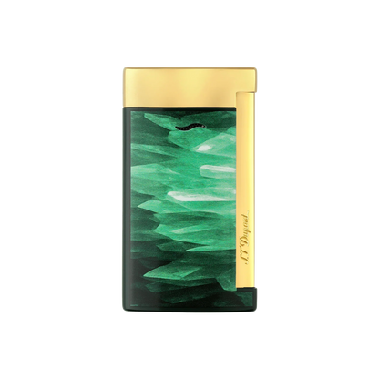 S.T. Dupont Slim 7 Géode Green Lacquered Lighter/Briquet 027036