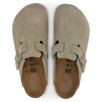 Unisex Boston Suede Leather Faded Khaki Regular/Wide