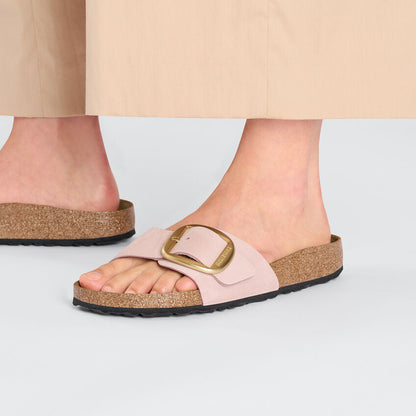 Unisex Madrid Big Buckle Natural Leather Patent  Soft Pink Medium/Narrow