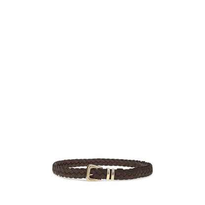 Brunello Cucinelli Brown Calf Leather Bos Taurus Belt