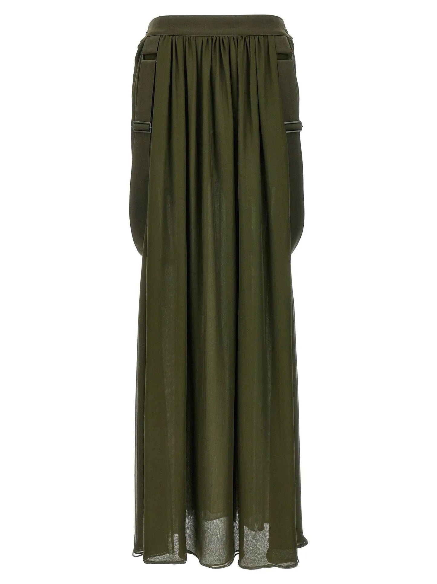 Max Mara Bicolor Silk Mini Skirt