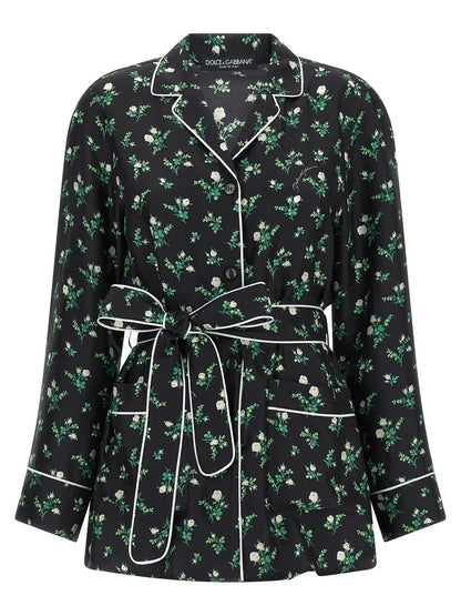 Dolce & Gabbana Black Silk Blouse
