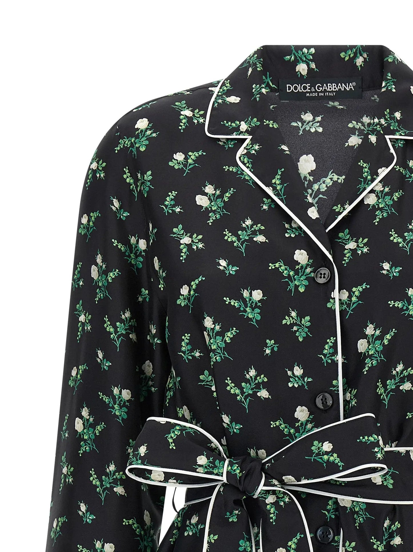 Dolce & Gabbana Black Silk Blouse