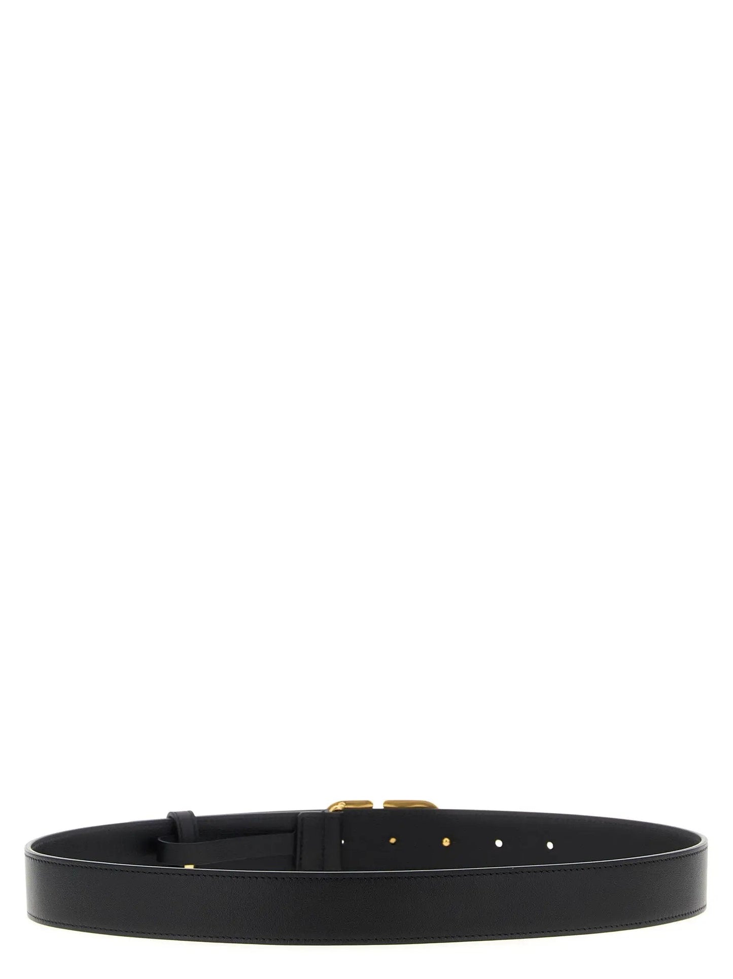 Valentino Garavani Black Calfskin Regular Belt