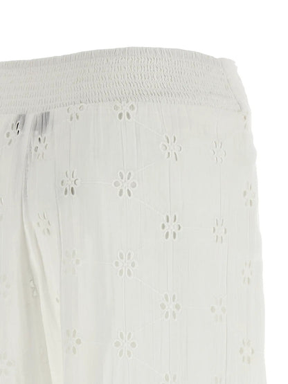 Polo Ralph Lauren White Cotton Casual Pants
