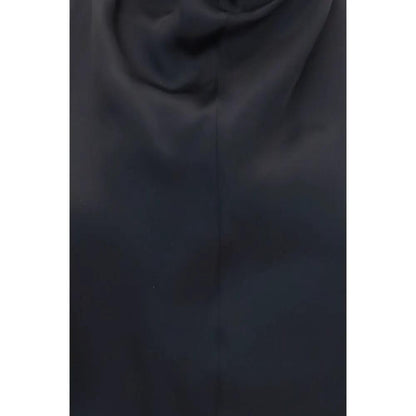 Khaite Black Open-Back Rone Top