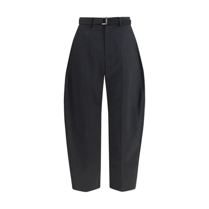 Sacai Black Polyester Casual Pants