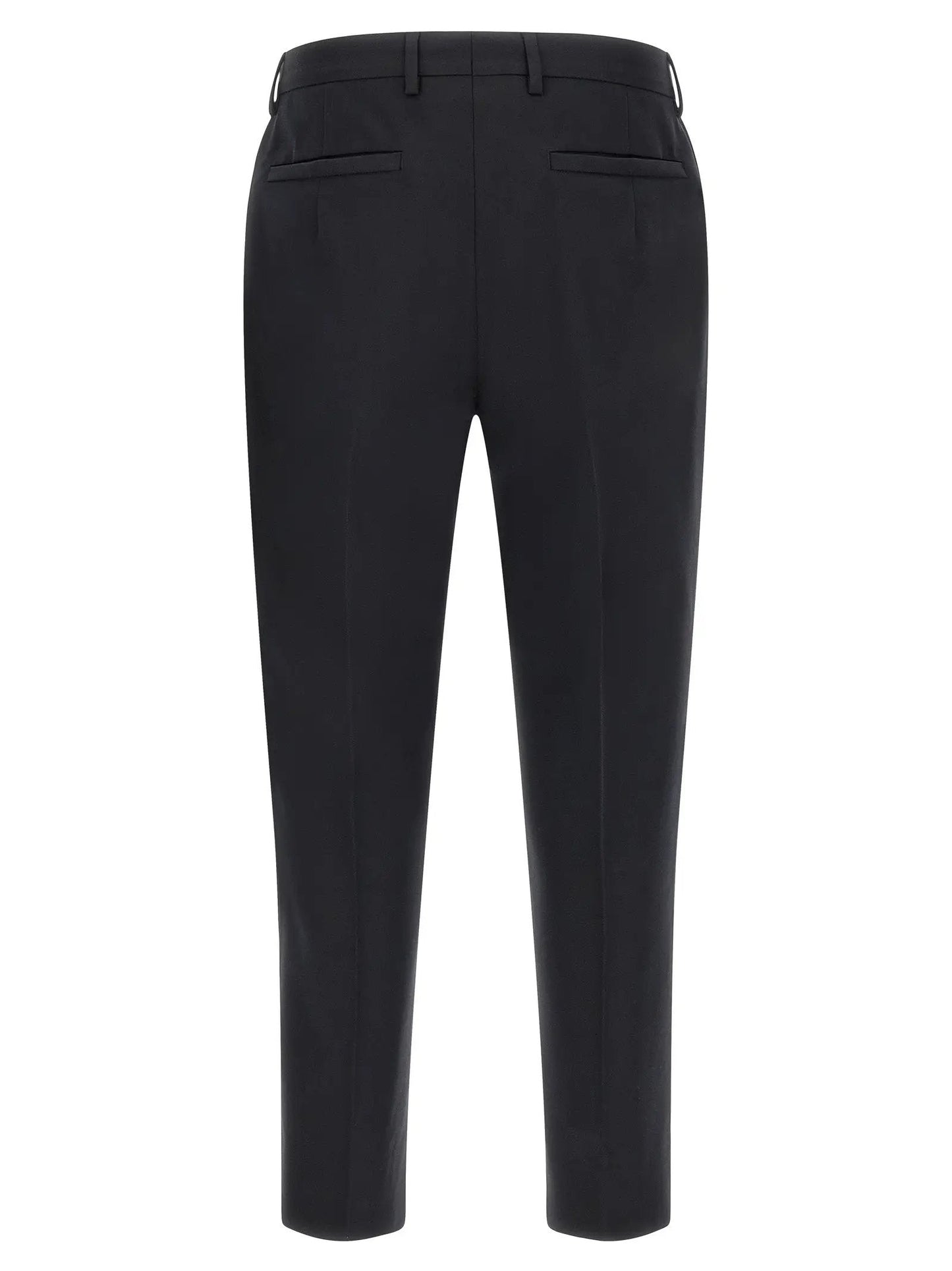 ZEGNA Blue Cotton Dress Pants