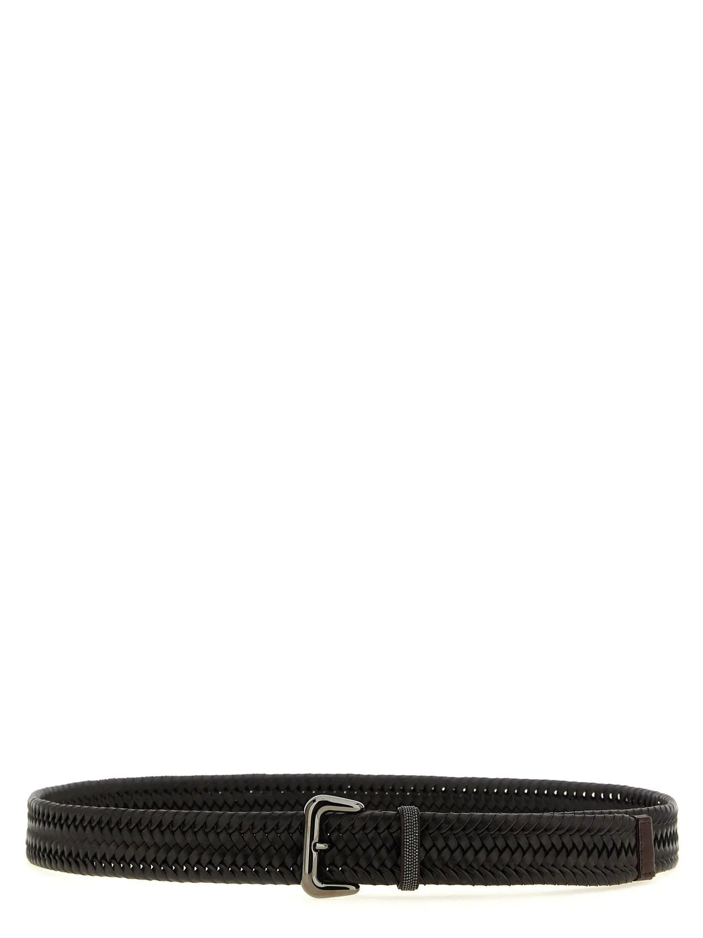 Brunello Cucinelli Brown Leather Regular Belt