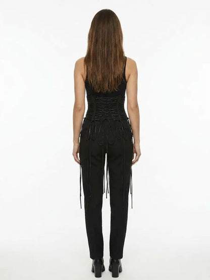 Dolce & Gabbana Black Lambskin High-Waist Belt