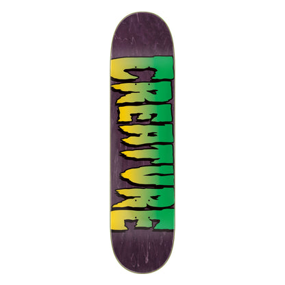 Creature Skateboard Deck Logo Purple 7.5" x 30.6"