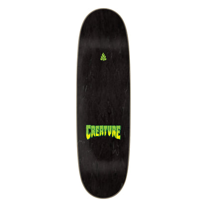 Creature Skateboard Deck Logo Spray Black 9.0" x 32"
