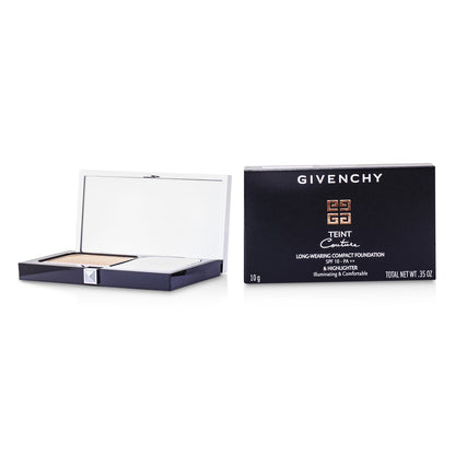 Givenchy Teint Couture Long Wear Compact Foundation & Highlighter SPF10 - # 3 Elegant Sand (Unboxed)  10g/0.35oz