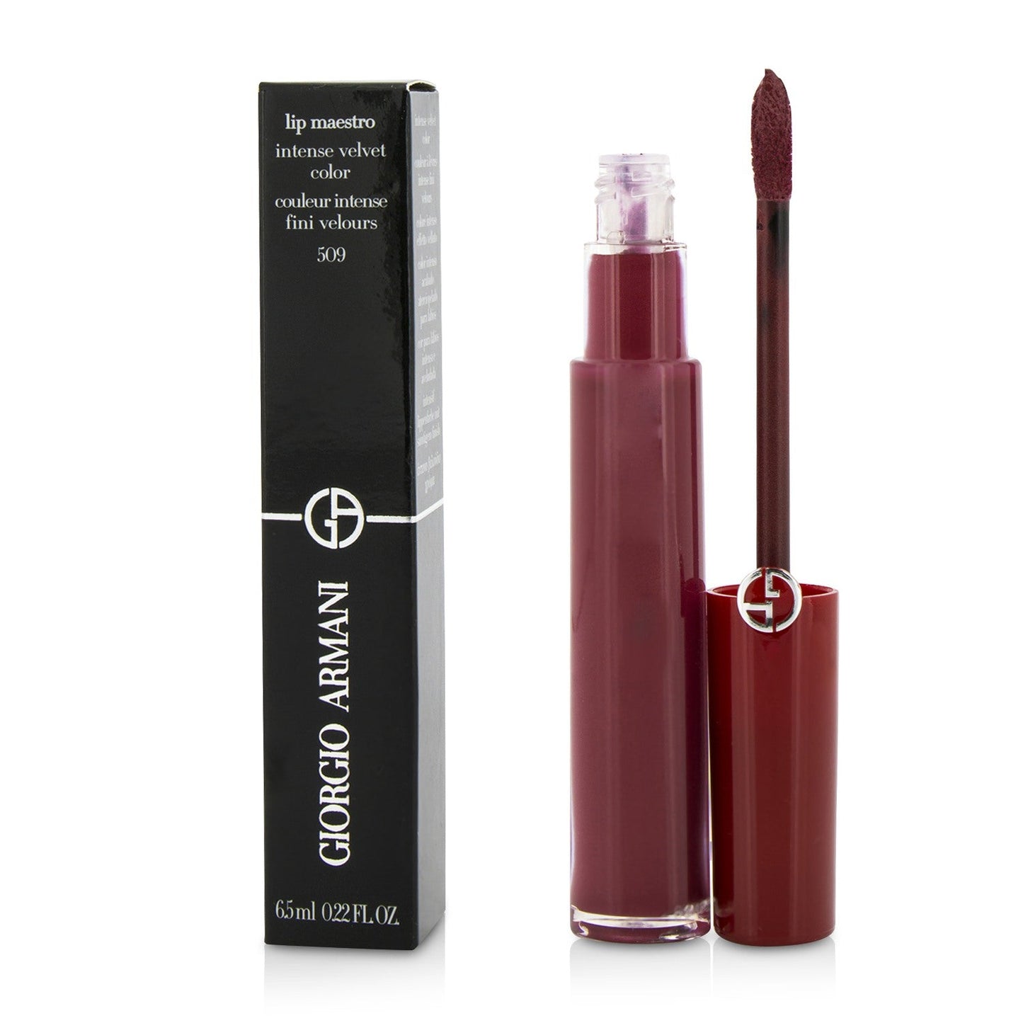 Giorgio Armani Lip Maestro Intense Velvet Color (Liquid Lipstick) - # 415 (Red Wood)  6.5ml/0.22oz
