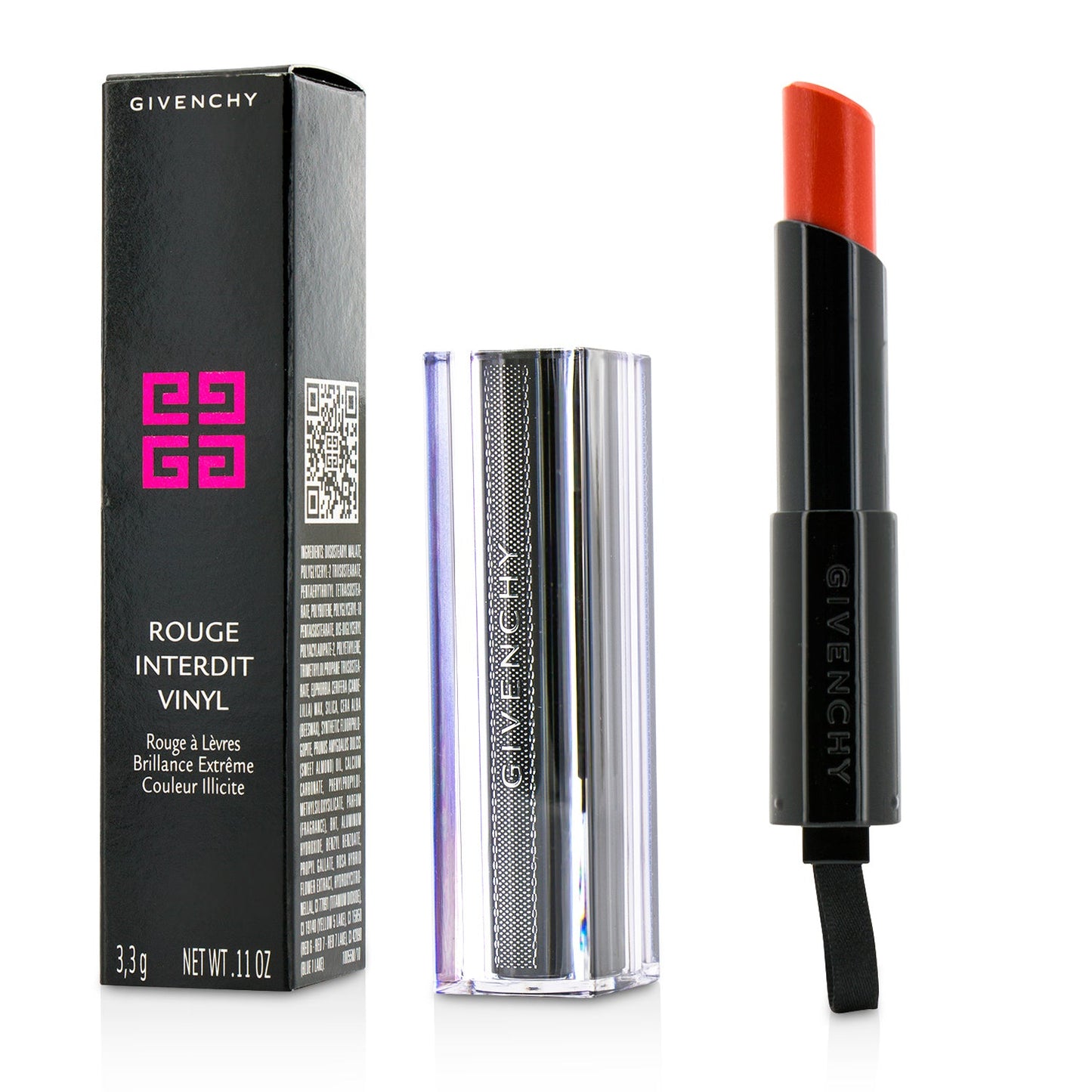Givenchy Rouge Interdit Vinyl Extreme Shine Lipstick - # 06 Rose Sulfureux  3.3g/0.11oz