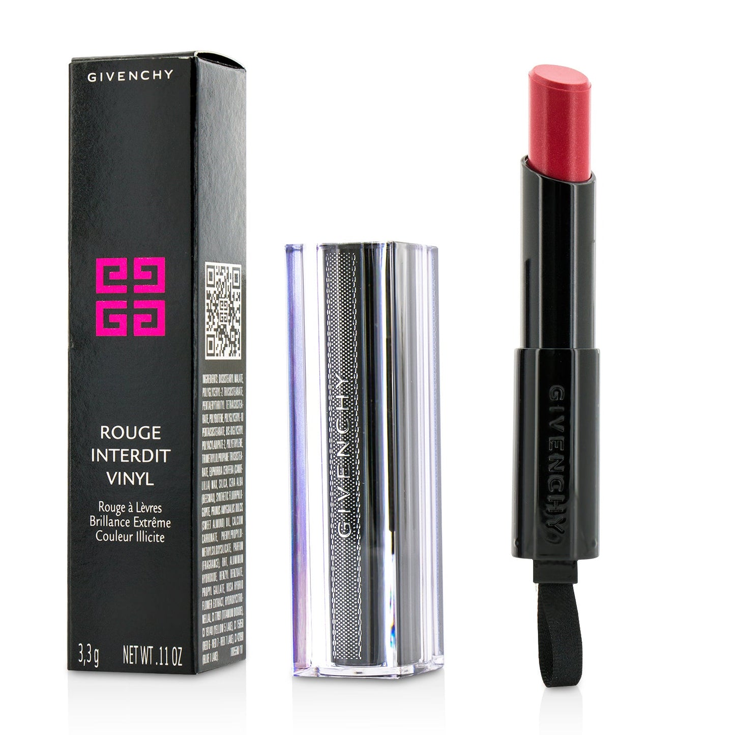 Givenchy Rouge Interdit Vinyl Extreme Shine Lipstick - # 08 Orange Magnetique  3.3g/0.11oz