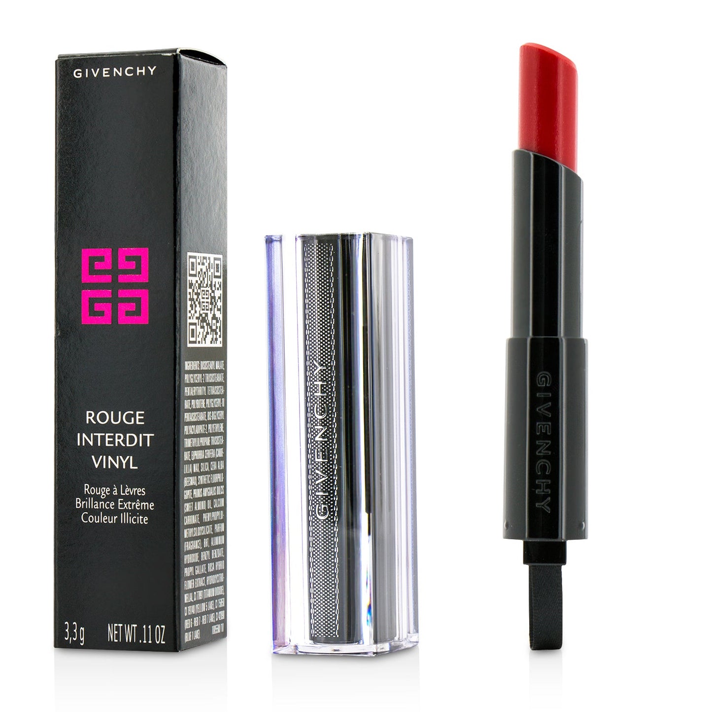 Givenchy Rouge Interdit Vinyl Extreme Shine Lipstick - # 09 Corail Redoutable  3.3g/0.11oz