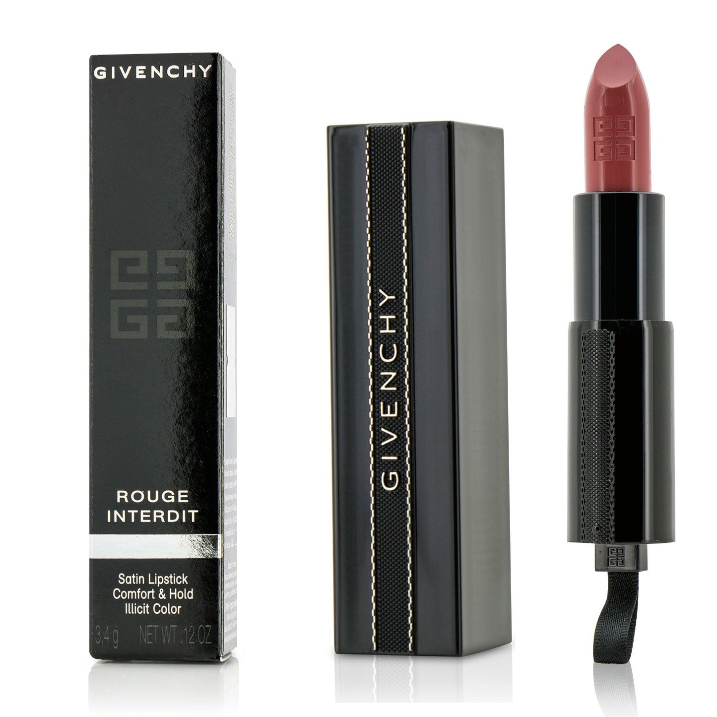 Givenchy Rouge Interdit Satin Lipstick - # 9 Rose Alibi  3.4g/0.12oz
