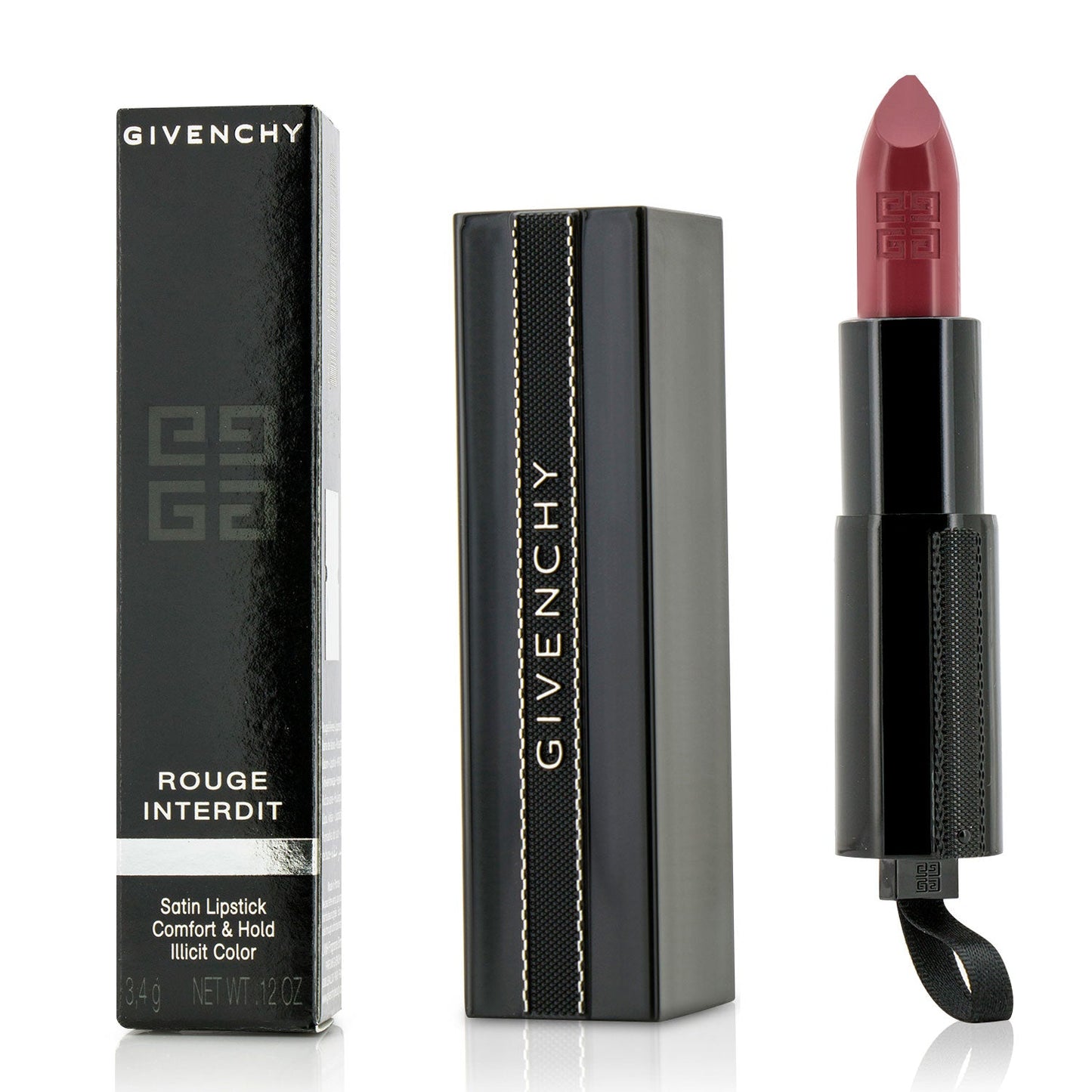 Givenchy Rouge Interdit Satin Lipstick - # 9 Rose Alibi  3.4g/0.12oz