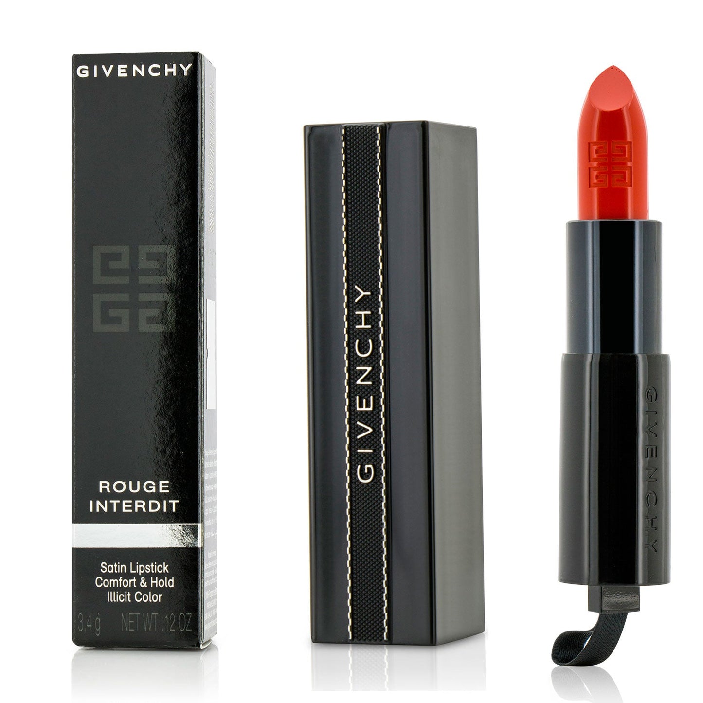 Givenchy Rouge Interdit Satin Lipstick - # 4 Street Rose  3.4g/0.12oz