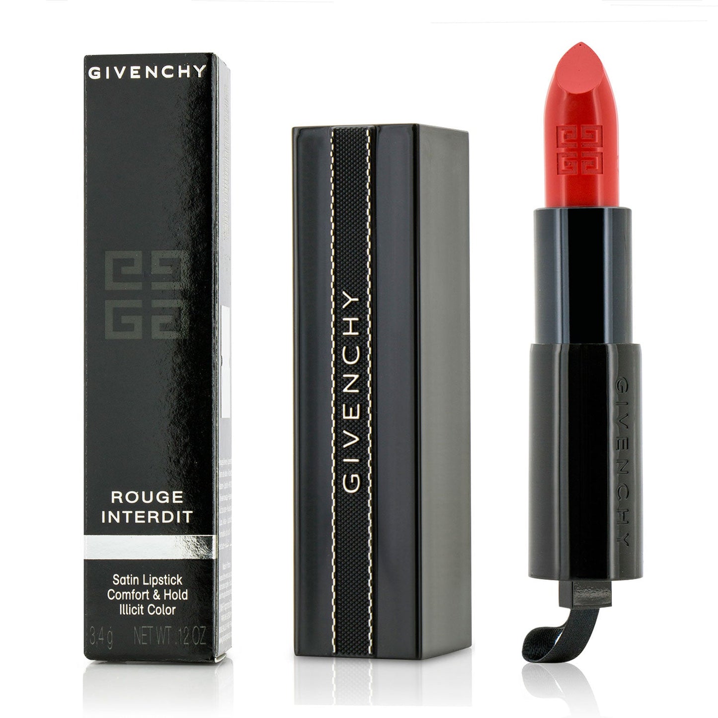 Givenchy Rouge Interdit Satin Lipstick - # 16 Wanted Coral  3.4g/0.12oz
