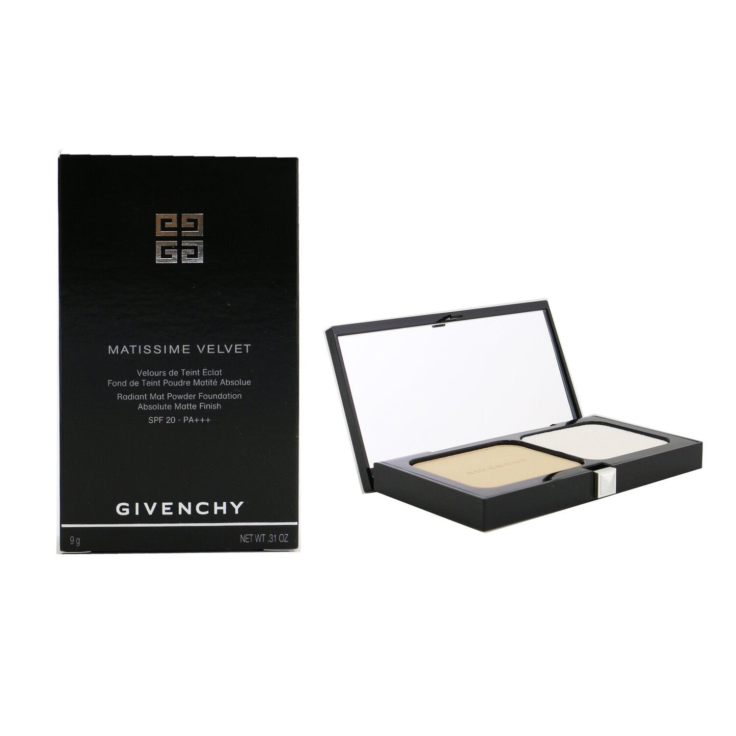 Givenchy Matissime Velvet Radiant Mat Powder Foundation SPF 20 - #01 Mat Porcelain  9g/0.31oz