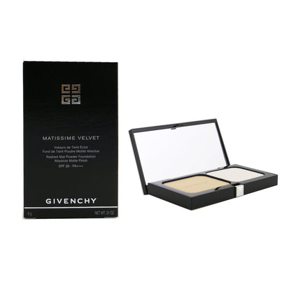 Givenchy Matissime Velvet Radiant Mat Powder Foundation SPF 20 - #01 Mat Porcelain  9g/0.31oz