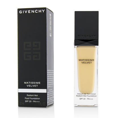 Givenchy Matissime Velvet Radiant Mat Fluid Foundation SPF 20 - #03 Mat Sand  30ml/1oz