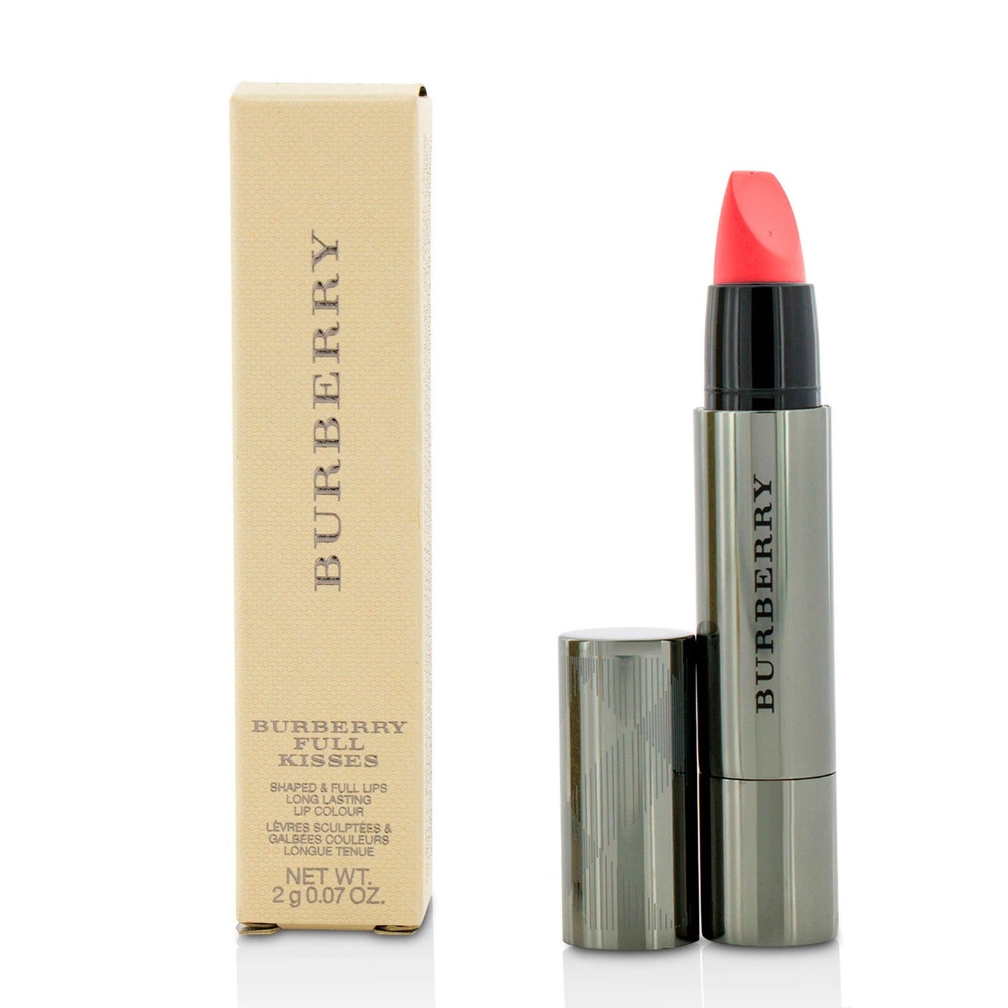 Burberry Burberry Full Kisses Shaped & Full Lips Long Lasting Lip Colour - # No. 525 Coral Red  2g/0.07oz