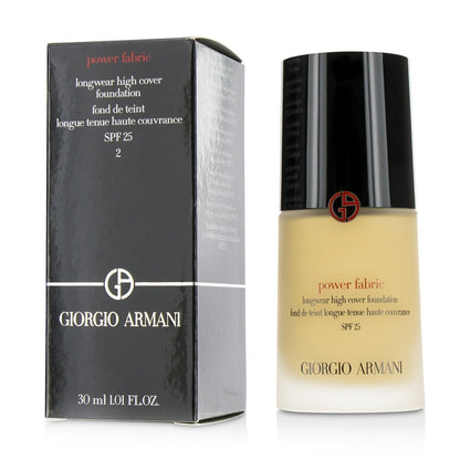 Giorgio Armani Power Fabric Longwear High Cover Foundation SPF 25 - # 2 (Fair, Golden) (Box Slightly Damaged)  30ml/1oz