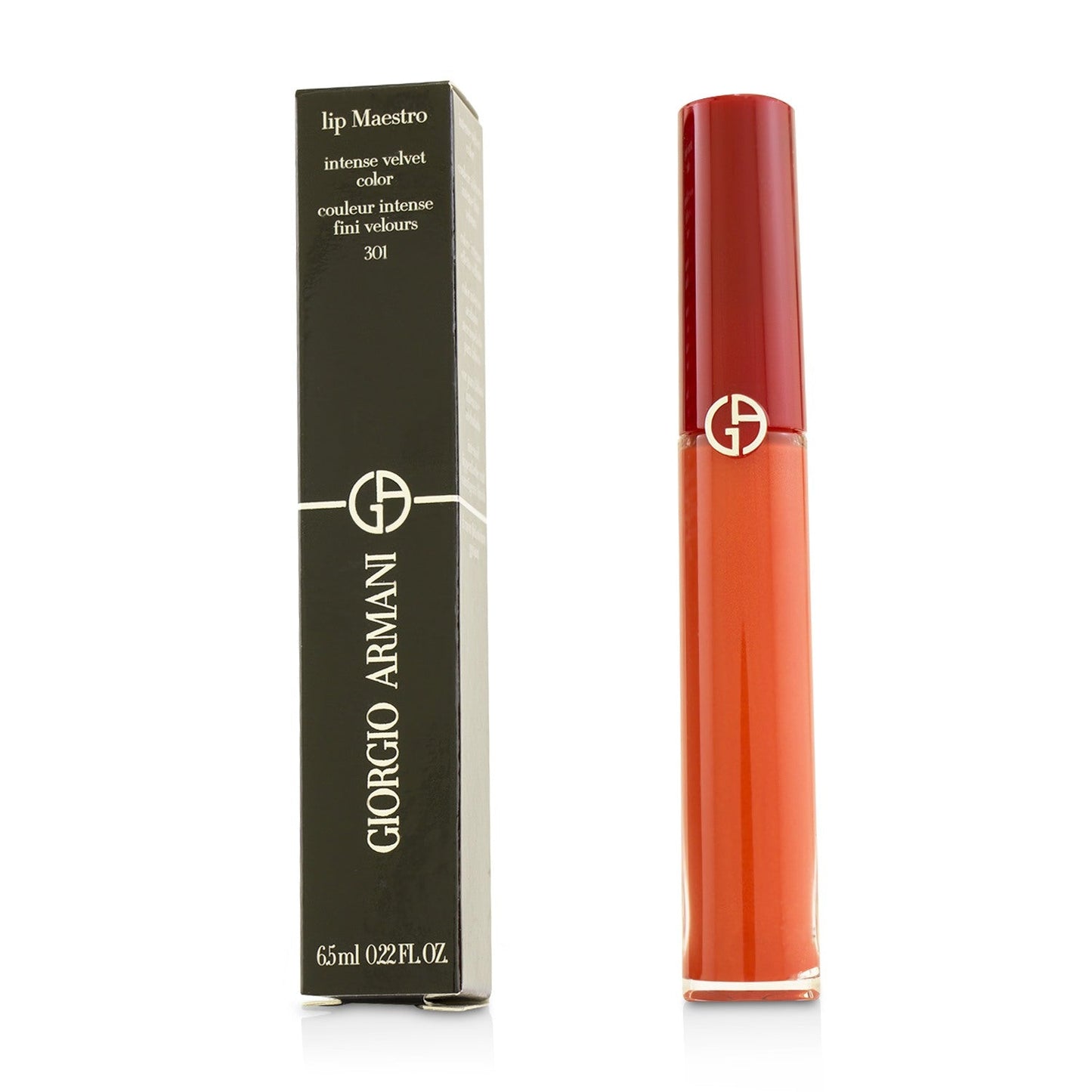 Giorgio Armani Lip Maestro Intense Velvet Color (Liquid Lipstick) - # 206 (Cedar)  6.5ml/0.22oz