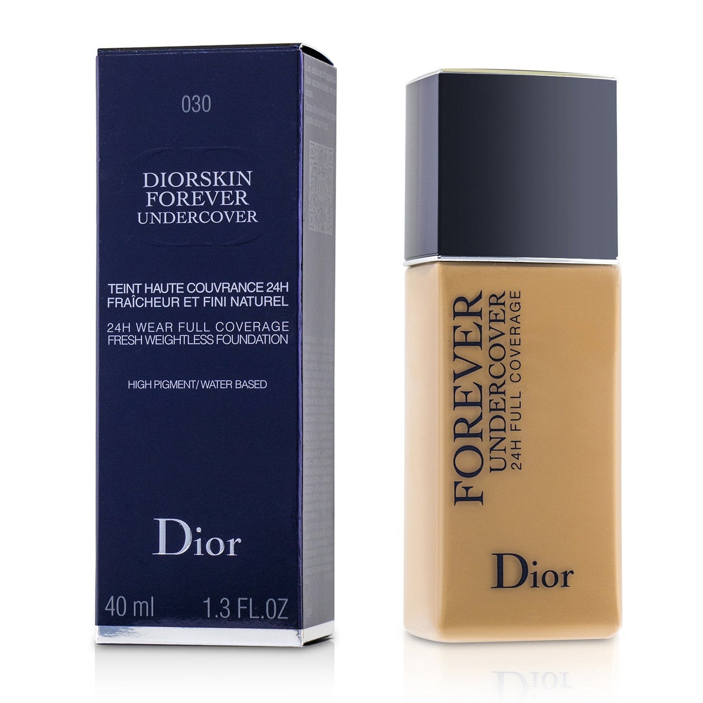 Christian Dior Diorskin Forever Undercover 24H Wear Full Coverage Water Based Foundation - # 040 Honey Beige  40ml/1.3oz