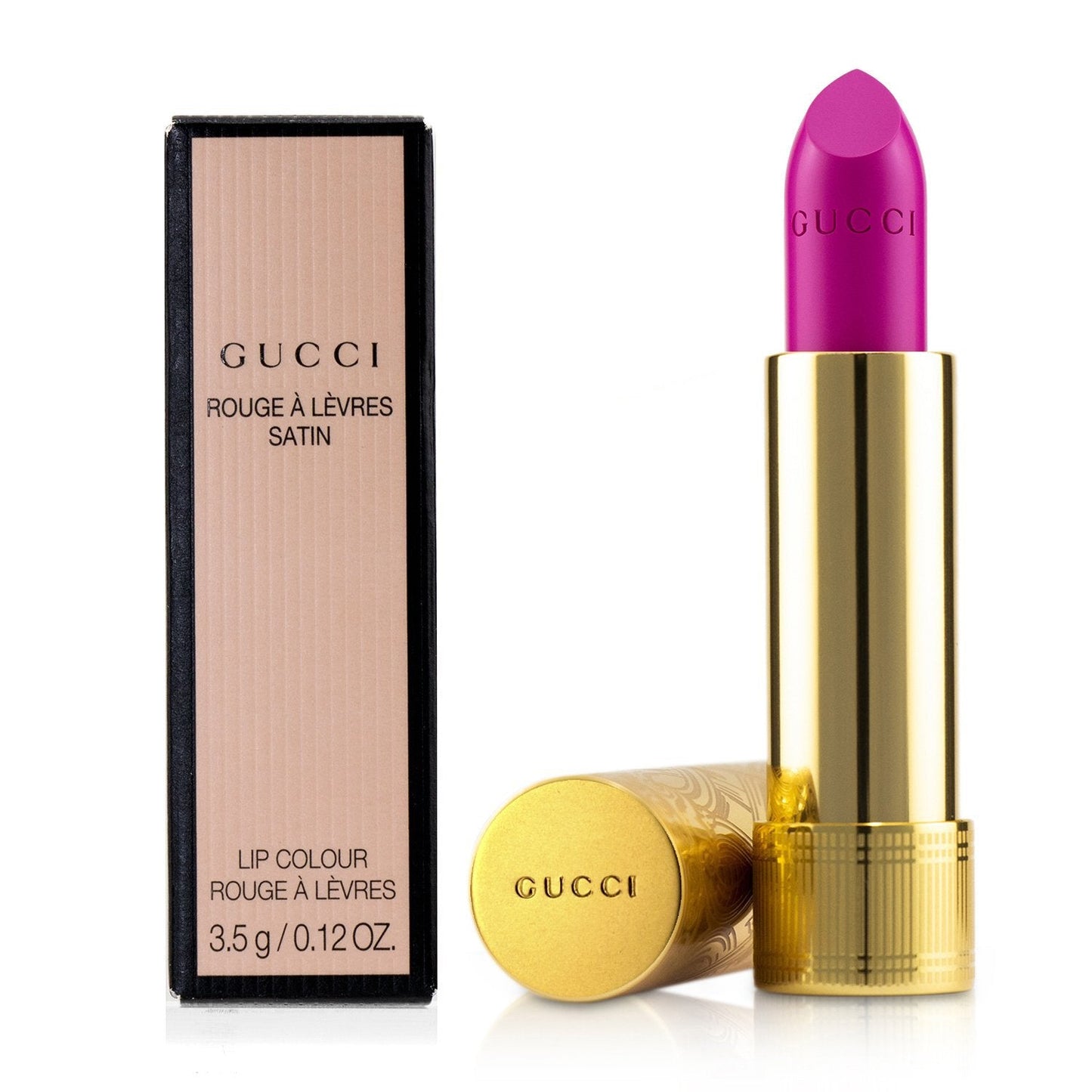 Gucci Rouge A Levres Satin Lip Colour - # 302 Agatha Orange  3.5g/0.12oz