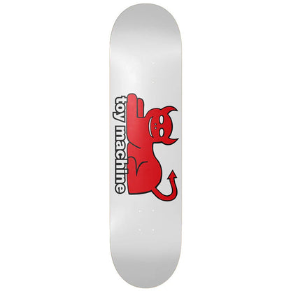Toy Machine Skateboard Deck Devil Cat White 8.25" x 31.75"