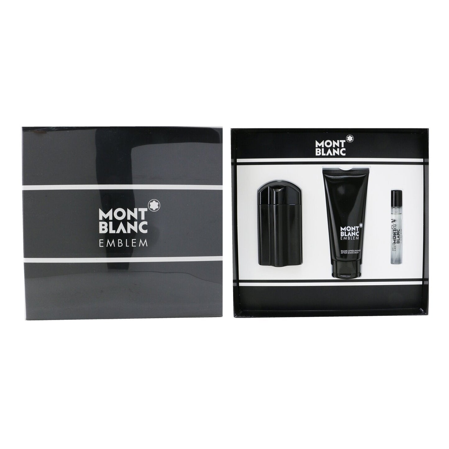 Montblanc Emblem Coffret: Eau De Toilette Spray 100ml/3.3oz + After Shave Balm 100ml/3.3oz + Eau De Toilette Spray 7.5ml/0.25oz  3pcs