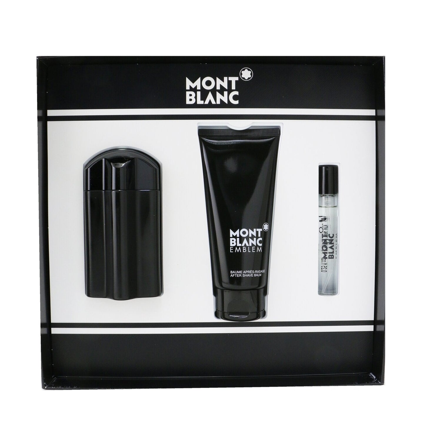 Montblanc Emblem Coffret: Eau De Toilette Spray 100ml/3.3oz + After Shave Balm 100ml/3.3oz + Eau De Toilette Spray 7.5ml/0.25oz  3pcs