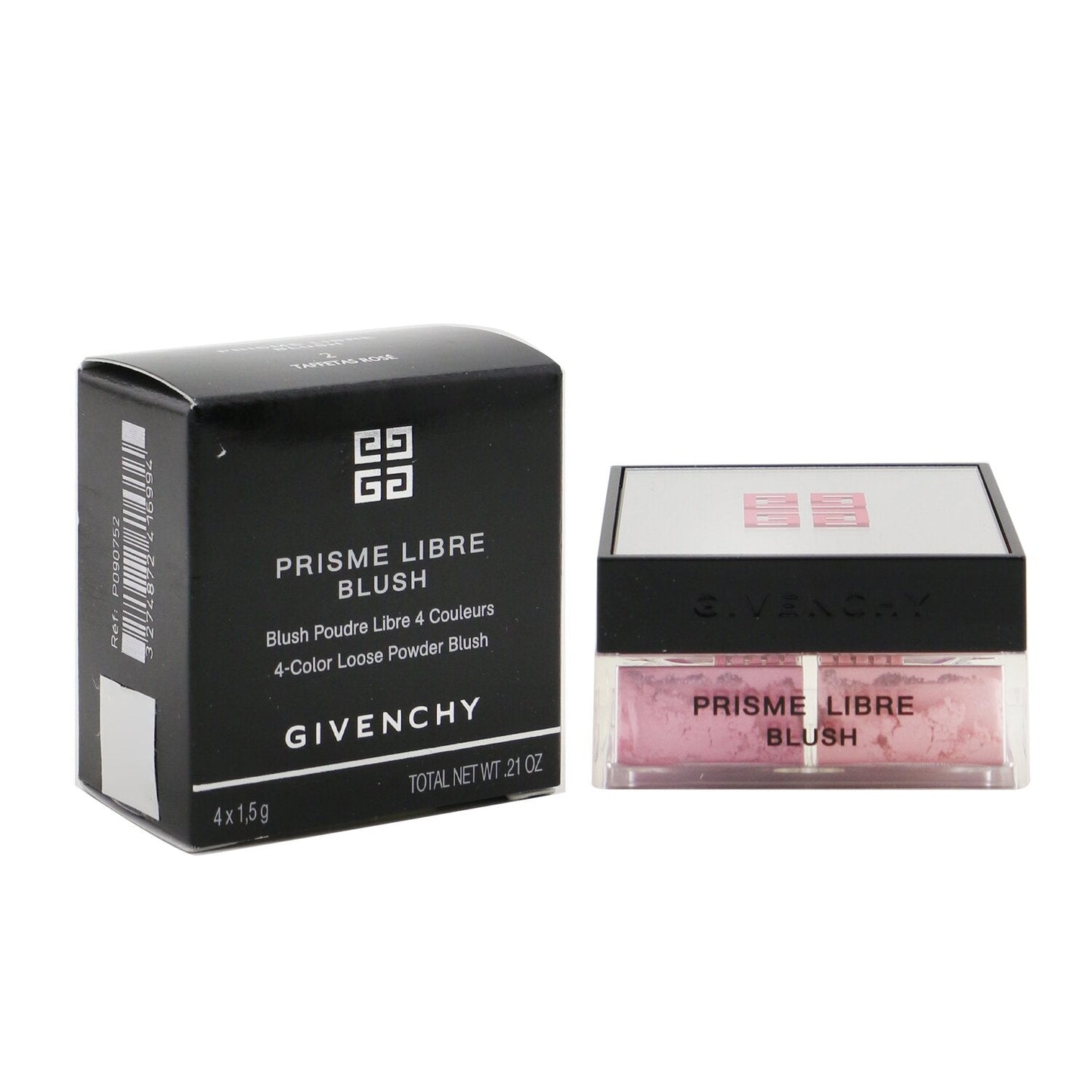Givenchy Prisme Libre Blush 4 Color Loose Powder Blush - # 6 Flanelle Rubis (Brick Red)  4x1.5g/0.0525oz