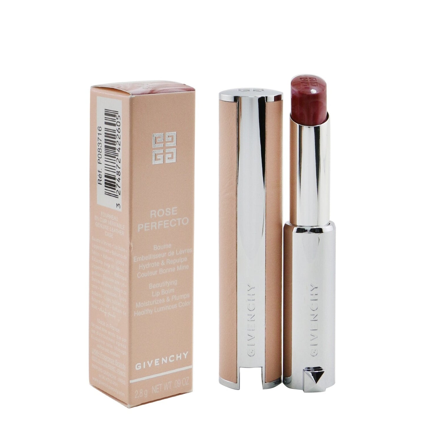 Givenchy Rose Perfecto Beautifying Lip Balm - # 315 Berry Break (Deep Raspberry)  2.8g/0.09oz