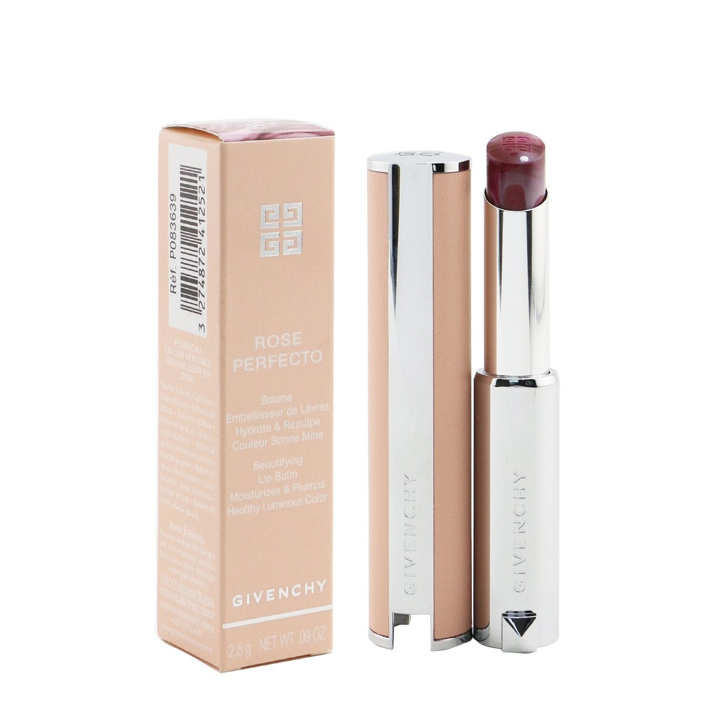 Givenchy Rose Perfecto Beautifying Lip Balm - # 37 Rouge Graine (Burgundy)  2.8g/0.09oz
