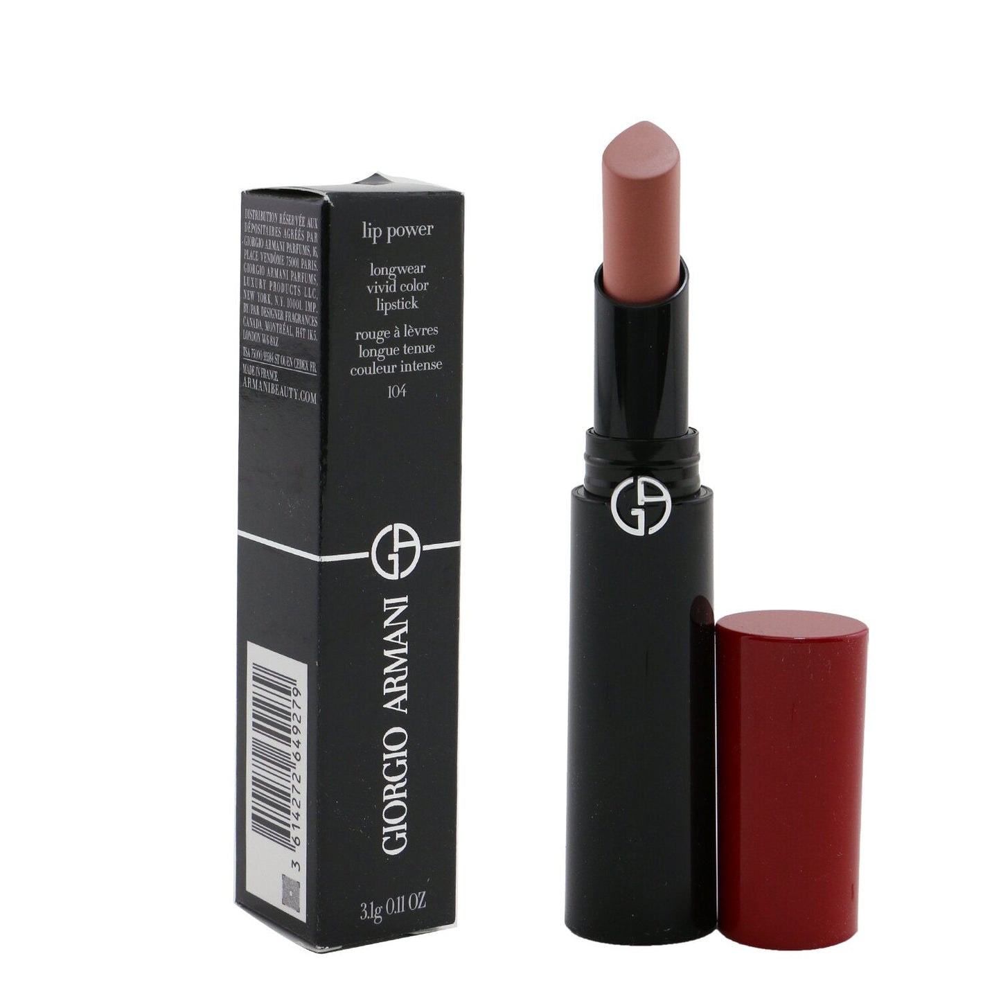 Giorgio Armani Lip Power Longwear Vivid Color Lipstick - # 303 Splendid  3.1g/0.11oz