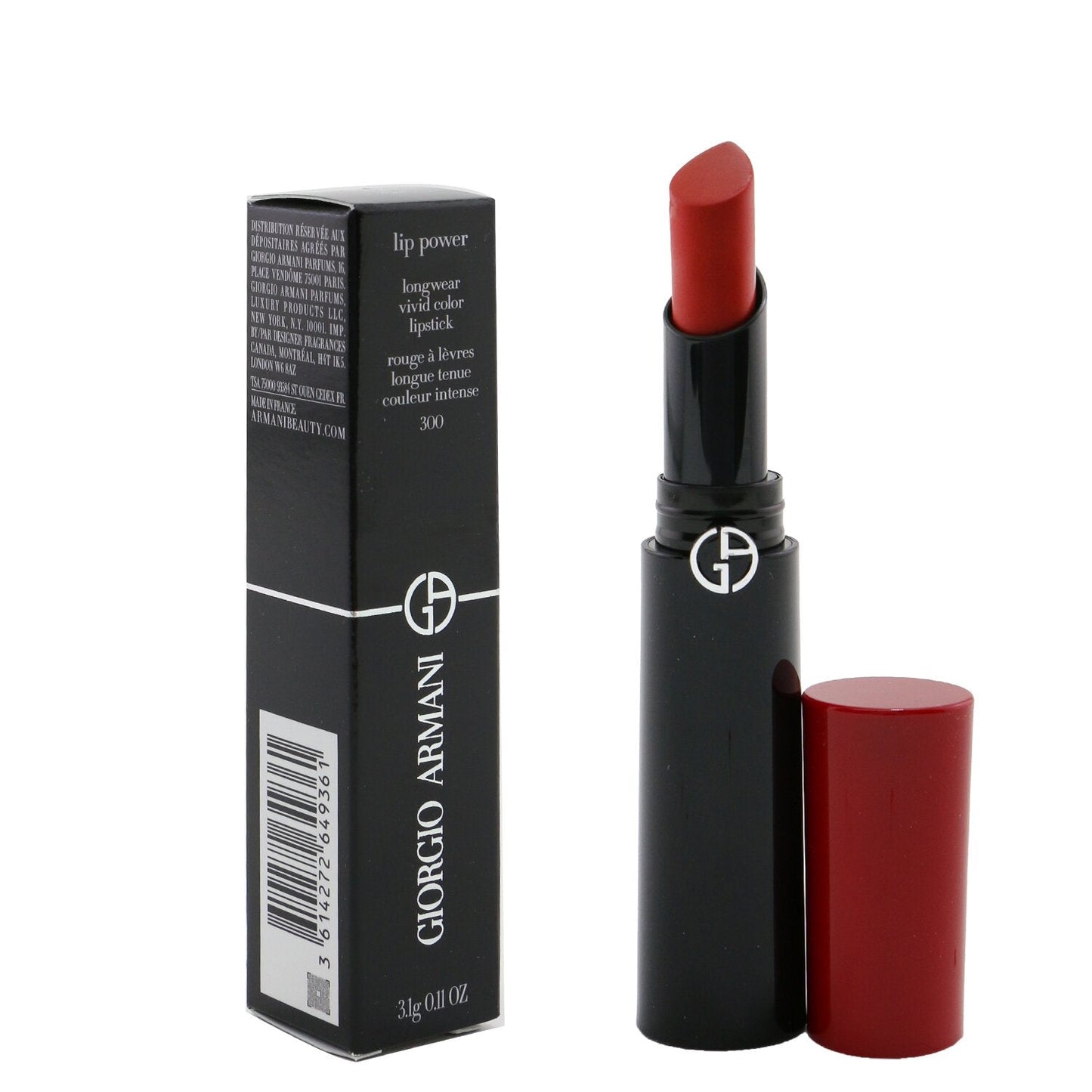 Giorgio Armani Lip Power Longwear Vivid Color Lipstick - # 303 Splendid  3.1g/0.11oz