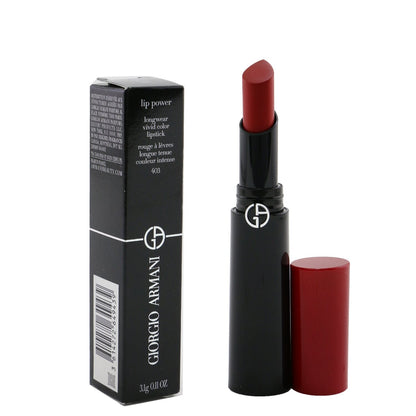 Giorgio Armani Lip Power Longwear Vivid Color Lipstick - # 600 Confident  3.1g/0.11oz