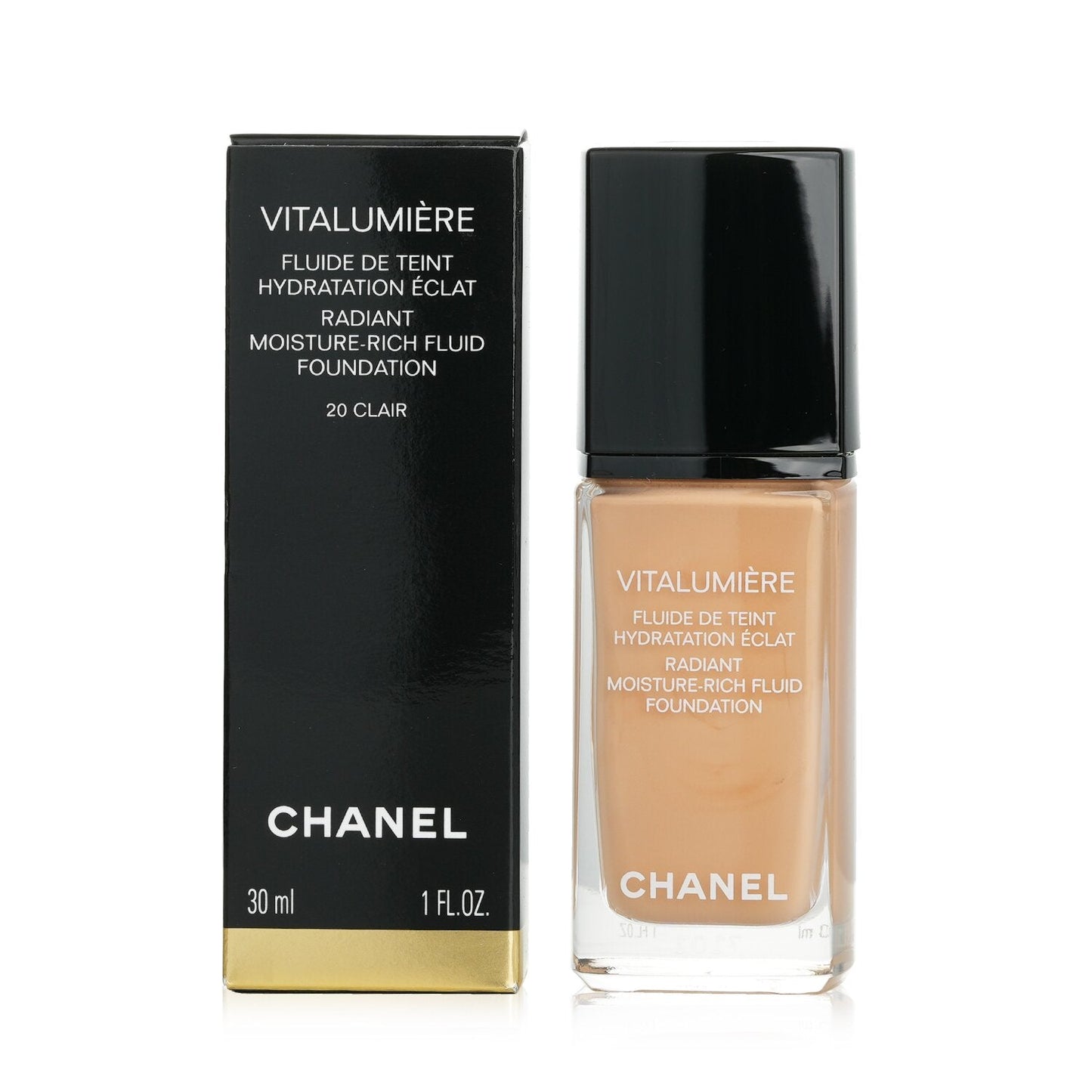 Chanel Vitalumiere Radiant Moisture Rich Fluid Foundation - #40 Beige  30ml/1oz