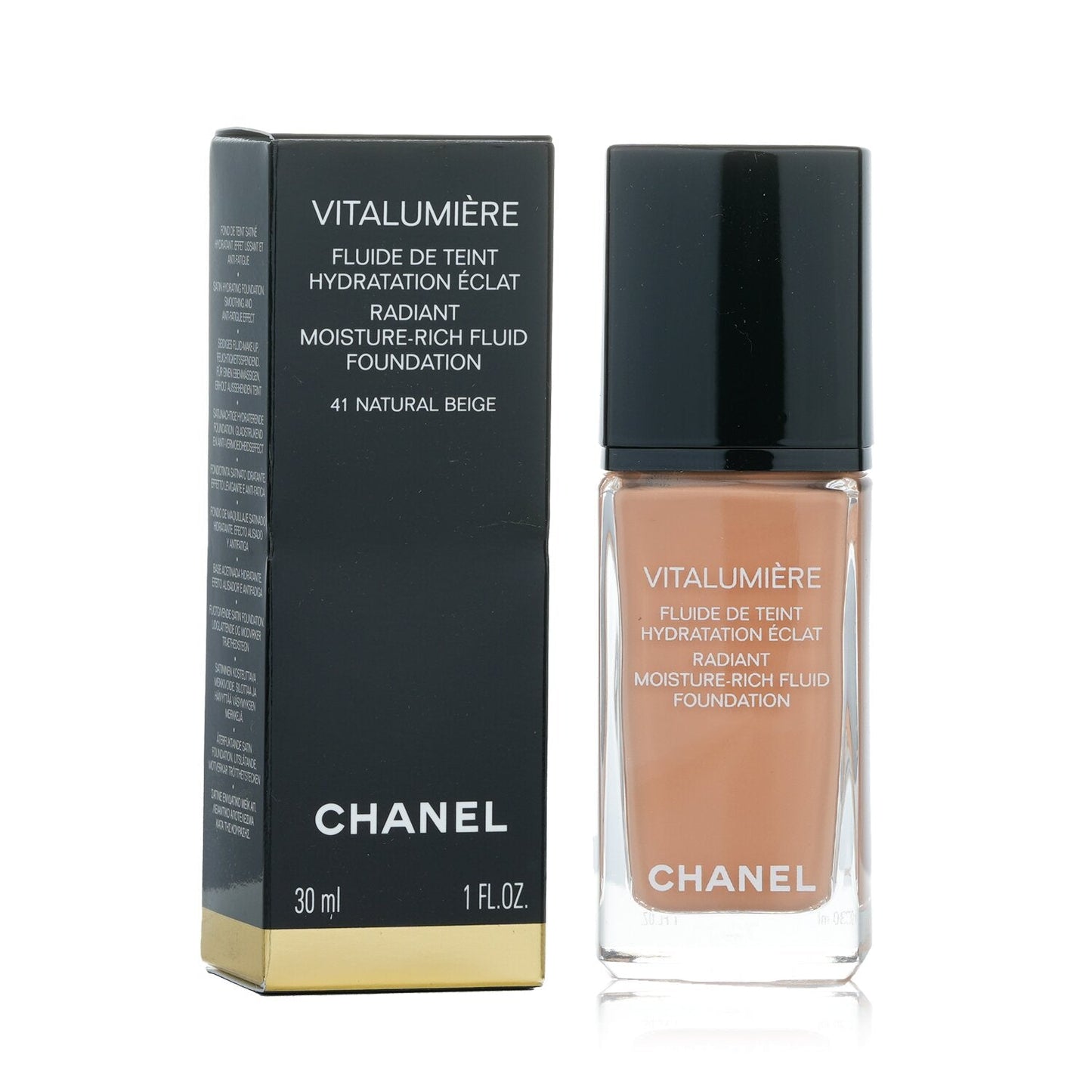 Chanel Vitalumiere Radiant Moisture Rich Fluid Foundation - #50 Naturel  30ml/1oz